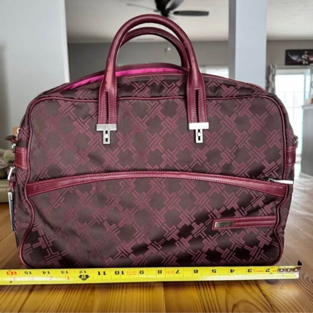 Purple TUMI Signature Collection Logo Laptop Bag